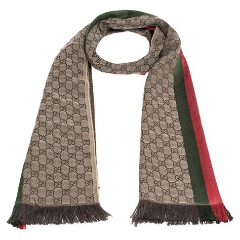 gucci inspired striped scarf
